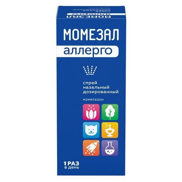 Момезал аллерго спрей назальный дозированный 50 мкг/доза флакон 140 доз