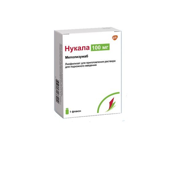 Нукала лиофилизат для приготовления раствора для подкожного введения 100 мг 1 шт.