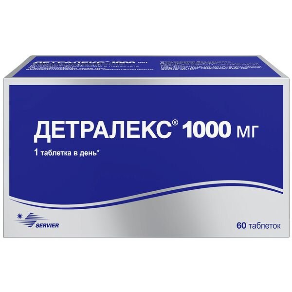 Детралекс таблетки 1000 мг 60 шт.