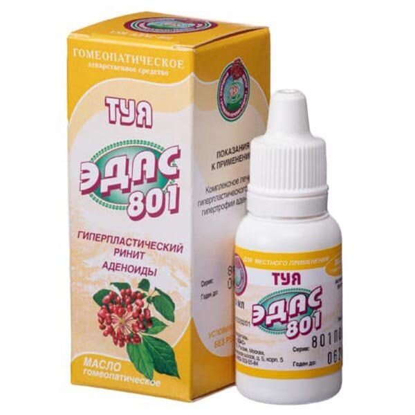 Туя Эдас-801 масло 15 мл