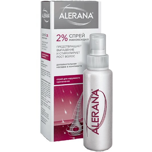 Спрей Алерана для наружного применения 2% 60 мл