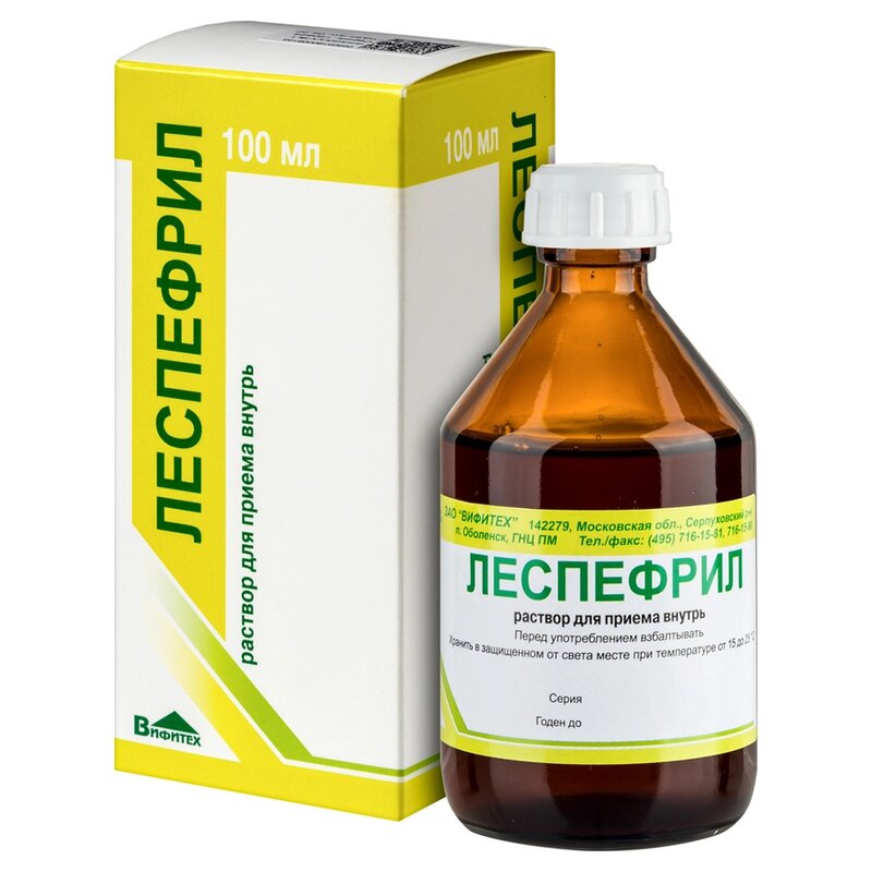 Леспефрил раствор для приема внутрь 100 мл