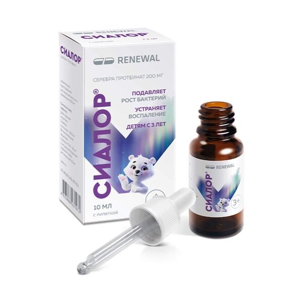 Сиалор таблетки для приготовления капель для местного применения 200 мг 1 шт. + растворитель 10 мл 1 шт.