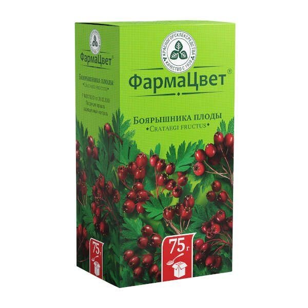 Боярышника плоды 75 г