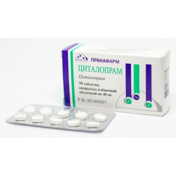 Циталопрам-Прана таблетки 40 мг 30 шт.