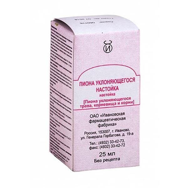 Пиона уклоняющегося настойка 25 мл