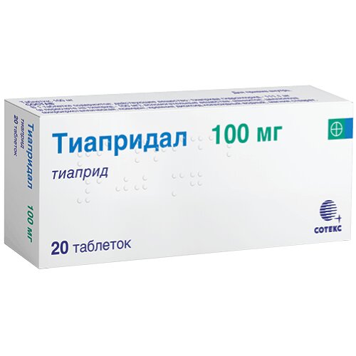 Тиапридал таблетки 100 мг 20 шт.