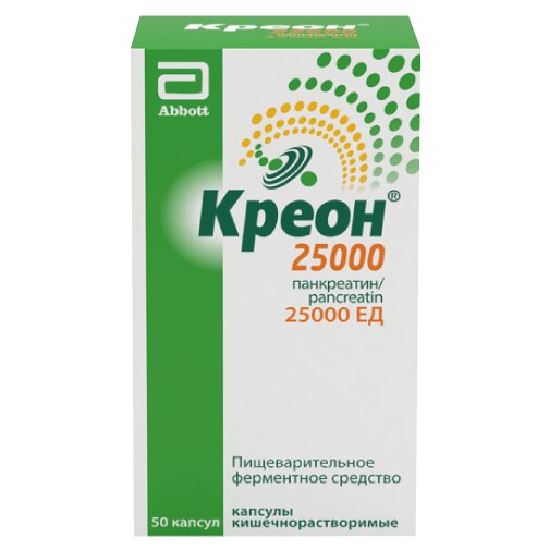 Креон капсулы 25 000 ЕД 50 шт.