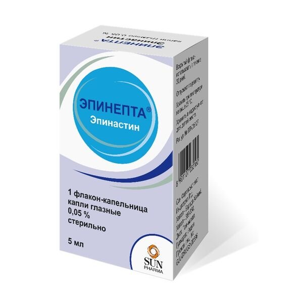 Эпинепта капли глазные 0,05% 5 мл
