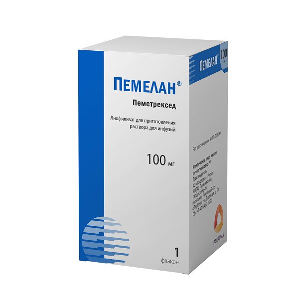 Пемелан лиофилизат для приготовления раствора для инфузий 100 мг 1 шт.