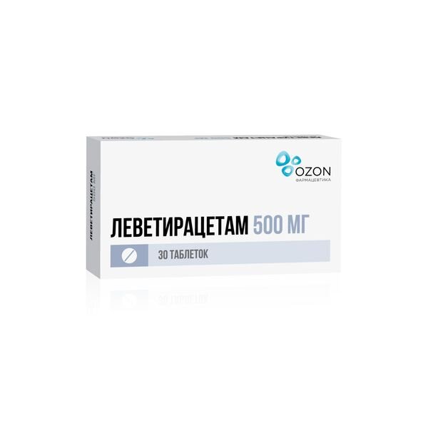 Леветирацетам таблетки 500 мг 30 шт.