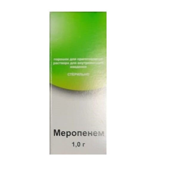 Меропенем порошок 1 г 1 шт.