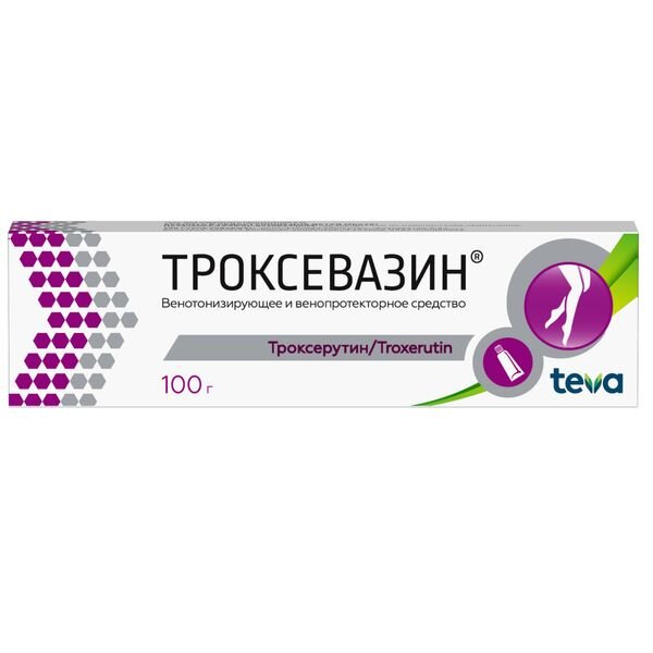 Троксевазин гель для наружного применения 2% туба 100 г