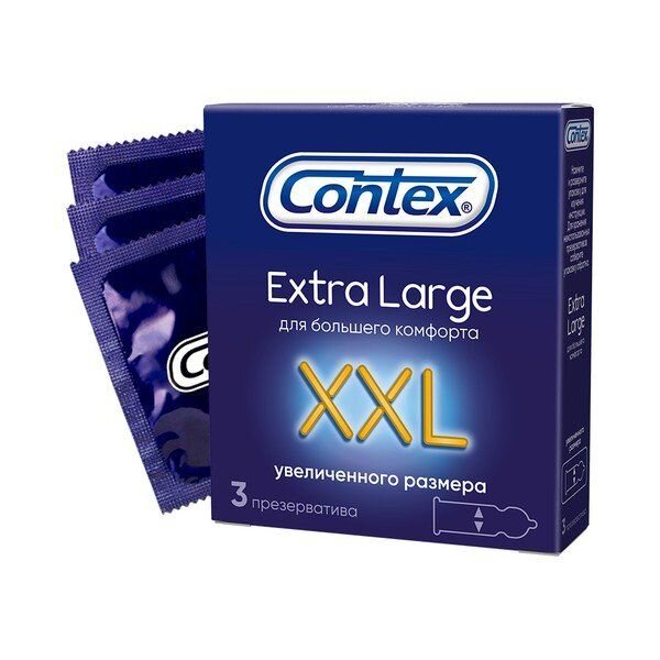 Презервативы Contex Extra Large XXL Полнота ощущений 3 шт.