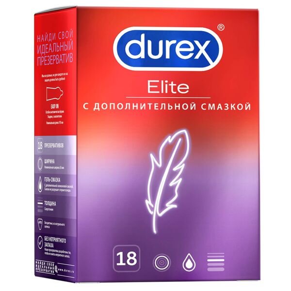 Презервативы Durex Elite сверхтонкие 18 шт.