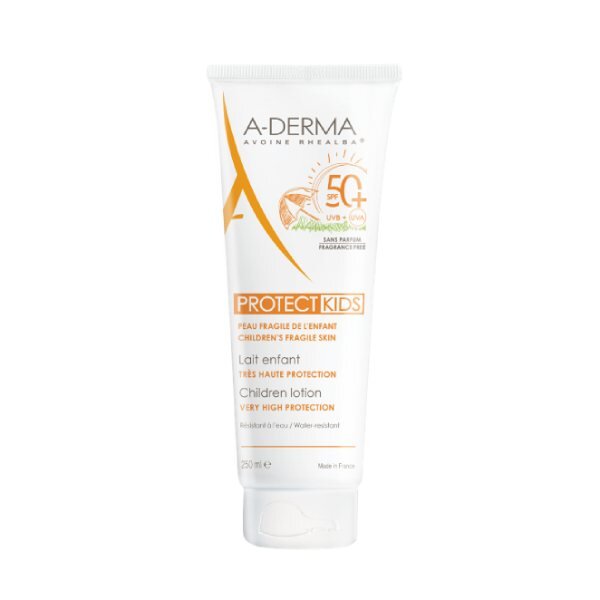 Детский солнцезащитный лосьон A-Derma Protect Kids SPF 50+ 250 мл