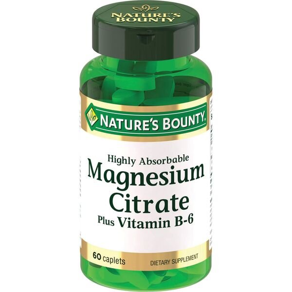 Цитрат магния с витамином В6 Natures bounty 60 шт.