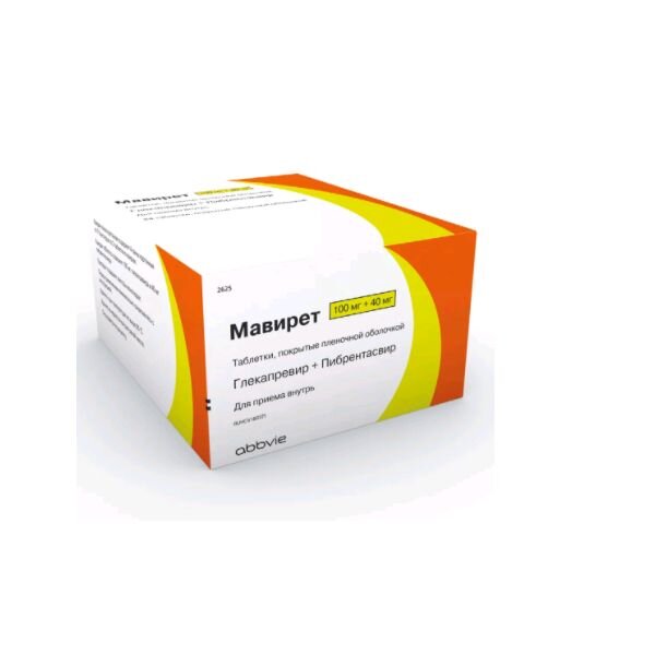 Мавирет таблетки 100+40 мг 84 шт.
