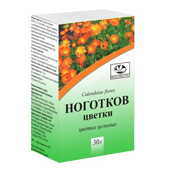 Ноготков календулы цветки 30 г