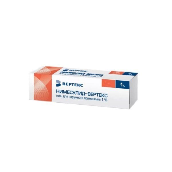 Нимесулид-Вертекс гель для наружного применения 1% 20 г