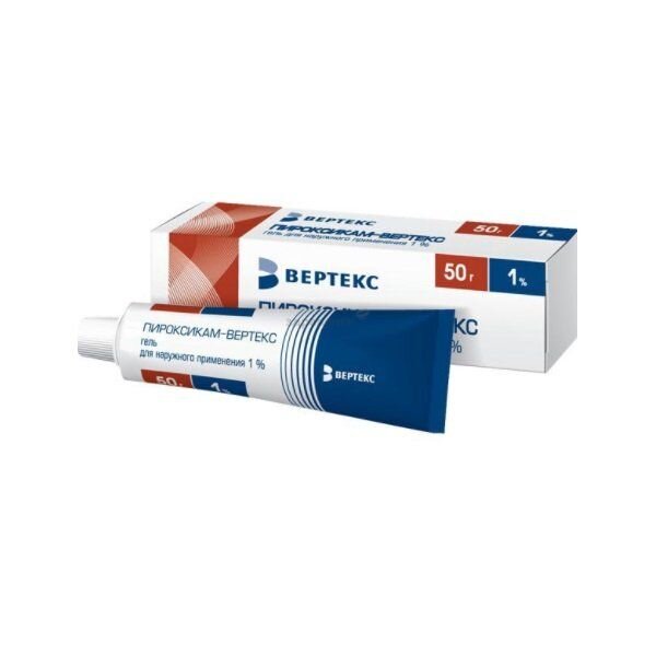 Нимесулид-Вертекс гель для наружного применения 1% 50 г