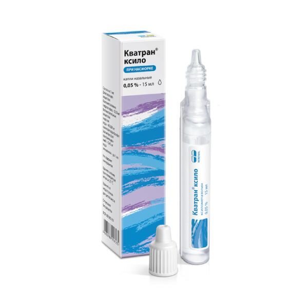 Кватран Ксило капли назальные 0,05% 15 мл