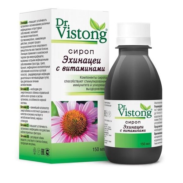 Сироп эхинацеи Dr.Vistong с витаминами 150 мл флакон 1 шт.
