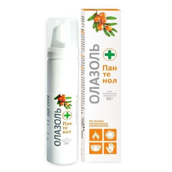 Олазоль+пантенол крем аэрозольный 80 г