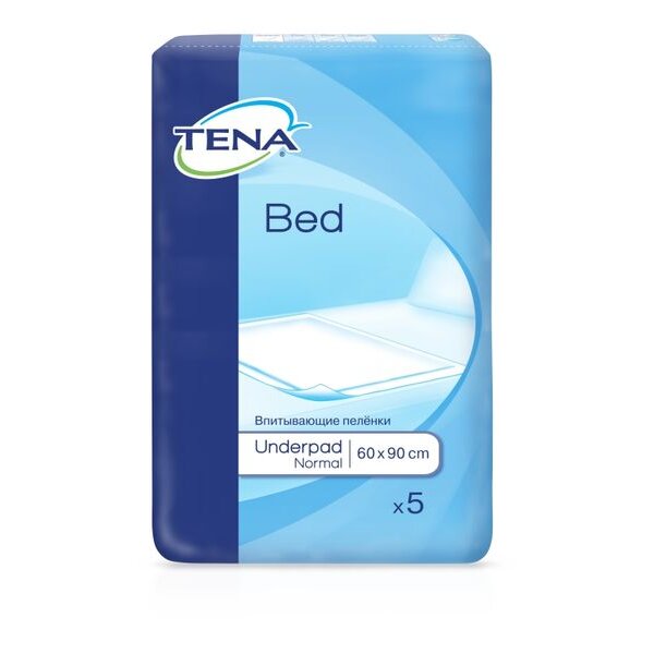 Простыни впитывающие Тена (TENA) Bed Underpad Normal 60 х 90 см 5 шт.
