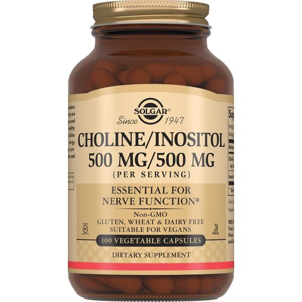Холин/Инозитол Solgar капсулы 100 шт.