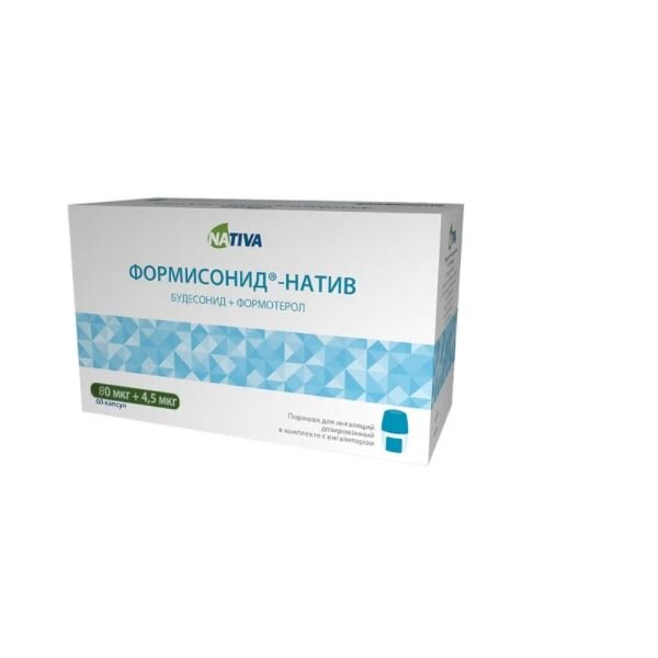 Формисонид порошок для ингаляций дозированный в комплекте с ингалятором 80+4,5 мкг/доза 60 шт.