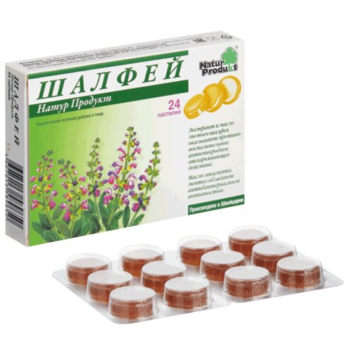 Шалфей Натур Продукт пастилки 24 шт.