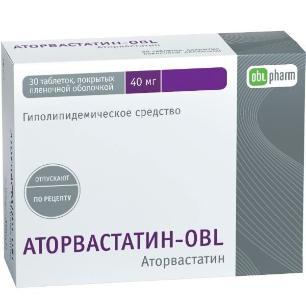 Аторвастатин-Алиум таблетки 40 мг 30 шт.