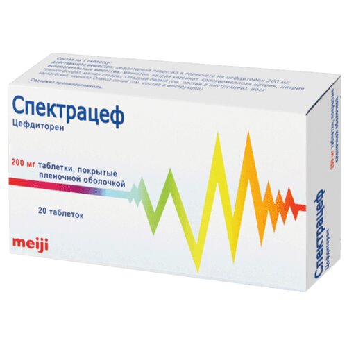 Спектрацеф таблетки 200 мг 20 шт.