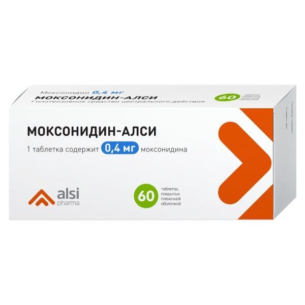 Моксонидин-Алси таблетки 0,4 мг 60 шт.