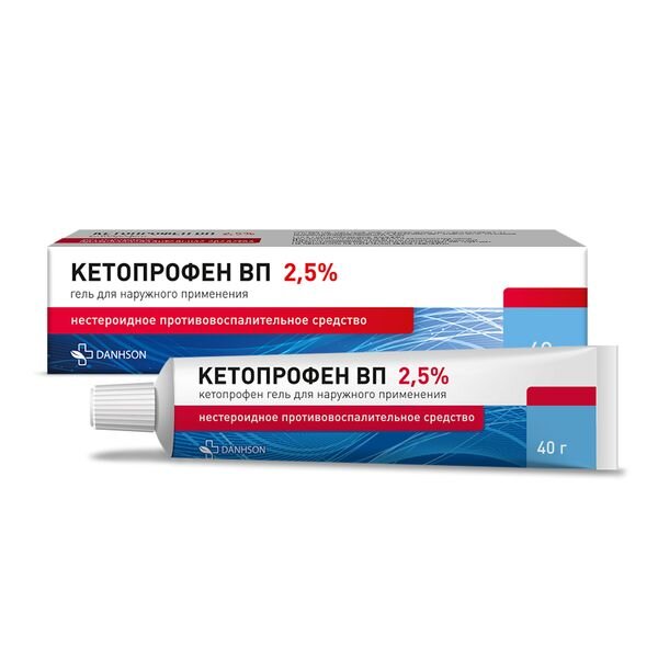 Кетопрофен ВП гель 2,5% туба 40 г