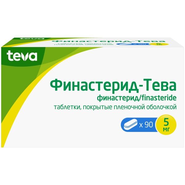 Финастерид-Тева таблетки 5 мг 90 шт.