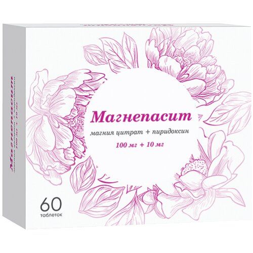 Магнепасит таблетки 100 мг+10 мг 60 шт.