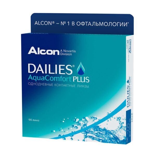Контактные линзы Dailies Aqua Comfort Plus -3.00/8.7/14.0 однодневные 30 шт.