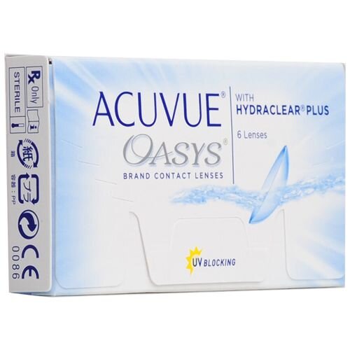 Контактные линзы Acuvue Oasys -1,25 радиус 8,4 6 шт.