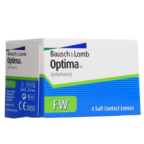 Контактные линзы Optima FW -3.00/8.7/14.0 квартальные 4 шт.