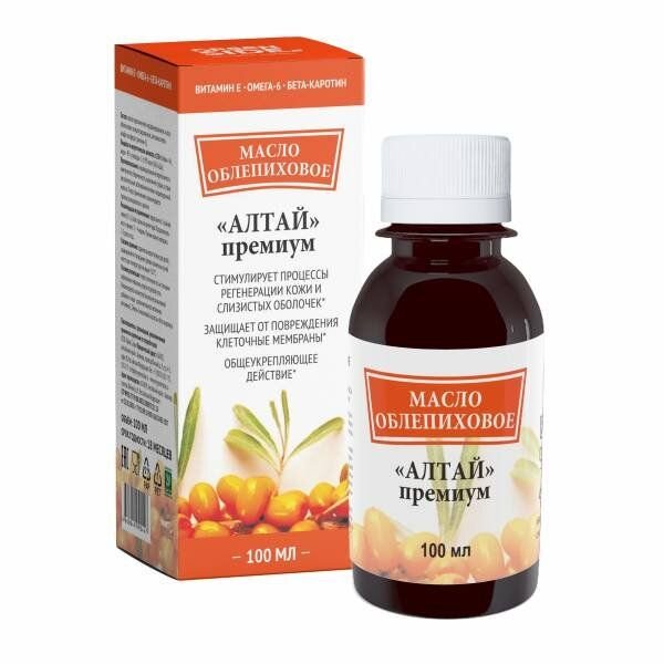 Облепиховое масло Алтай Премиум 100 мл