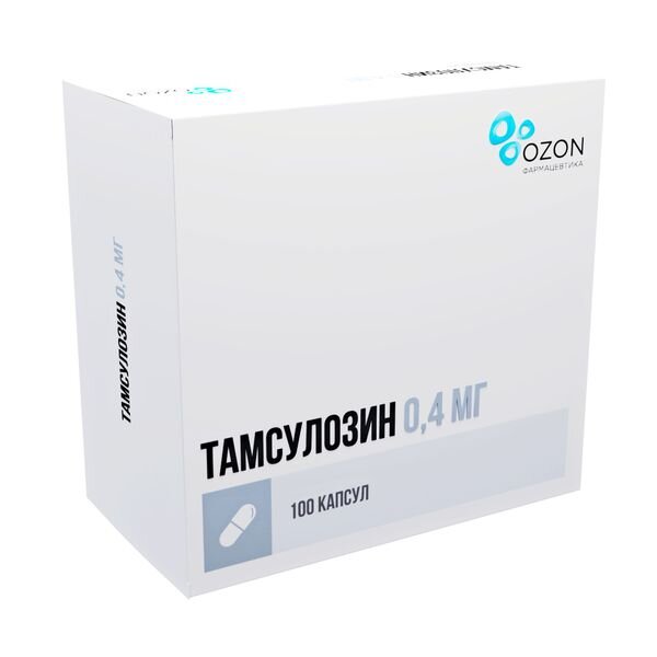 Тамсулозин капсулы пролонг.высв. 0.4мг 100 шт.