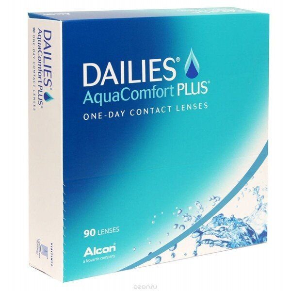 Контактные линзы Dailies Aqua Comfort Plus -6.50/8.7/14.0 однодневные 30 шт.