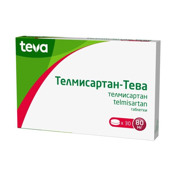 Телмисартан-Тева таблетки 80 мг 30 шт.