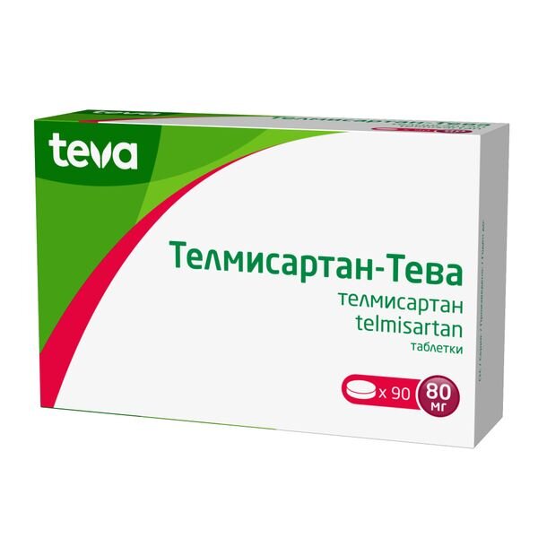 Телмисартан-Тева таблетки 80 мг 90 шт.