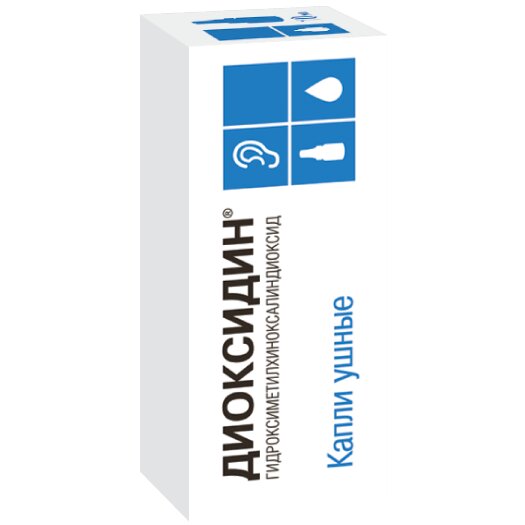 Диоксидин капли ушные 2,5 мг/мг 10 мл