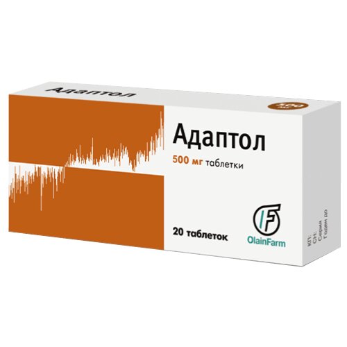 Адаптол таблетки 500 мг 20 шт.