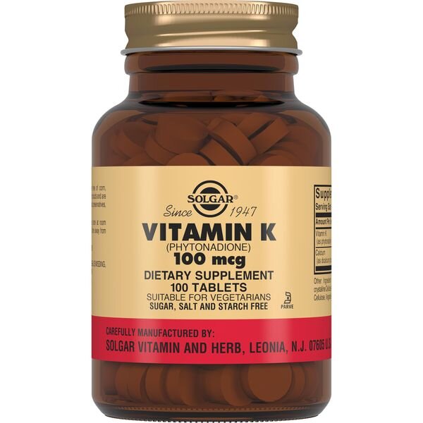 Solgar Витамин K таблетки 100 шт.