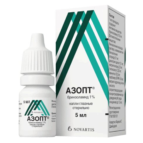 Азопт капли глазные 1% 5 мл